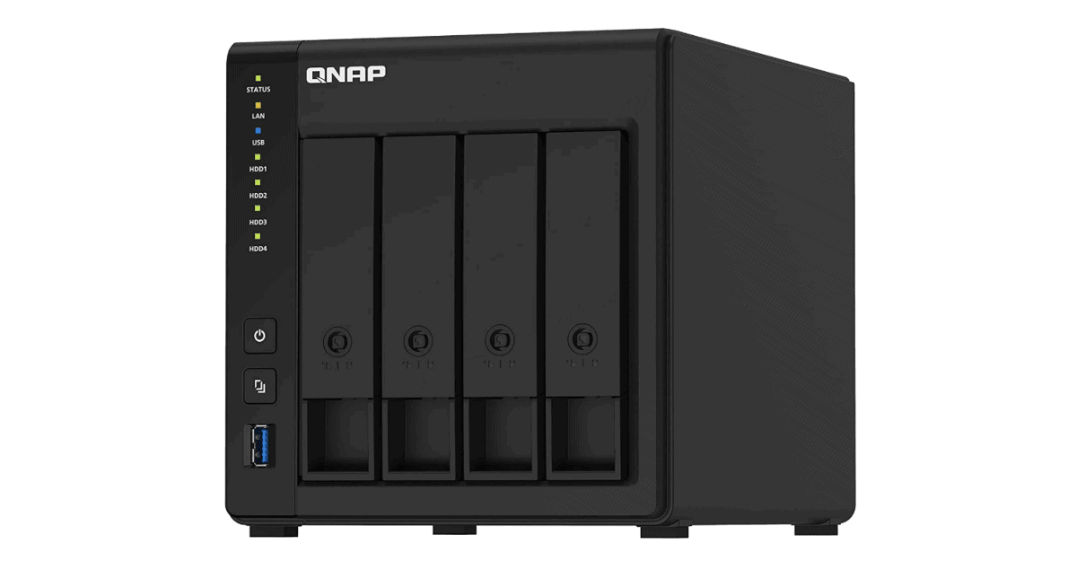 qnap ts 451d2 4g nas device for home user