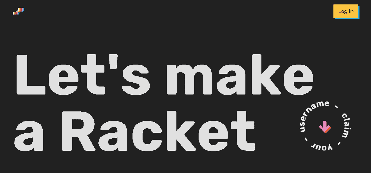 racket coming soon page uses audio