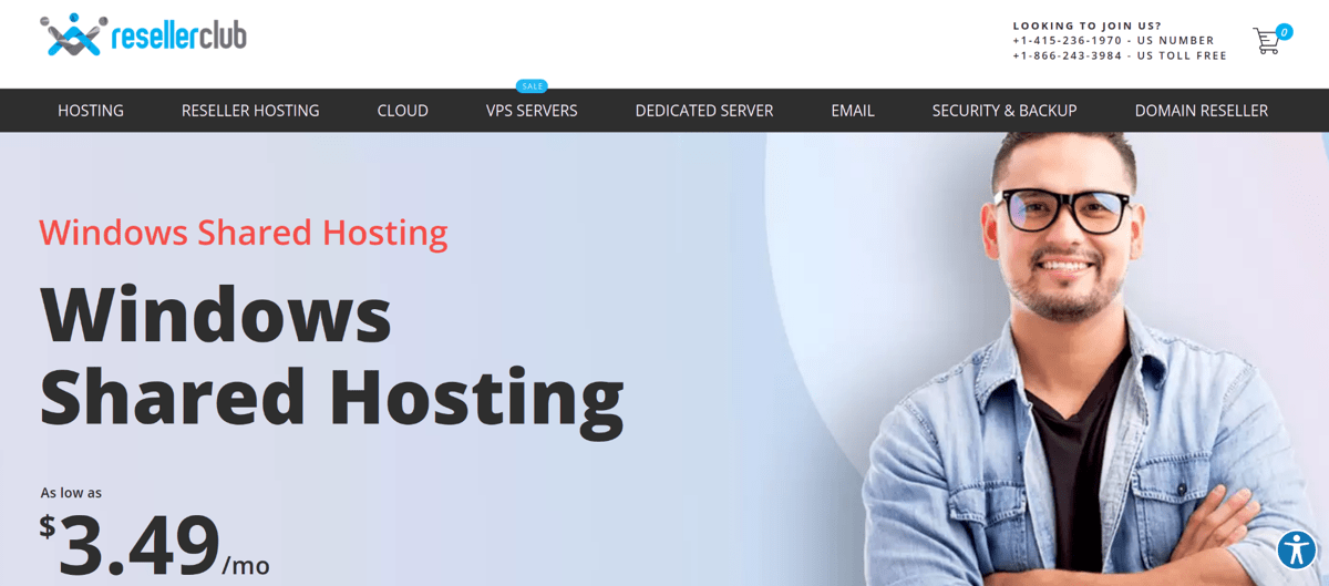 resellerclub windows asp dot net hosting services