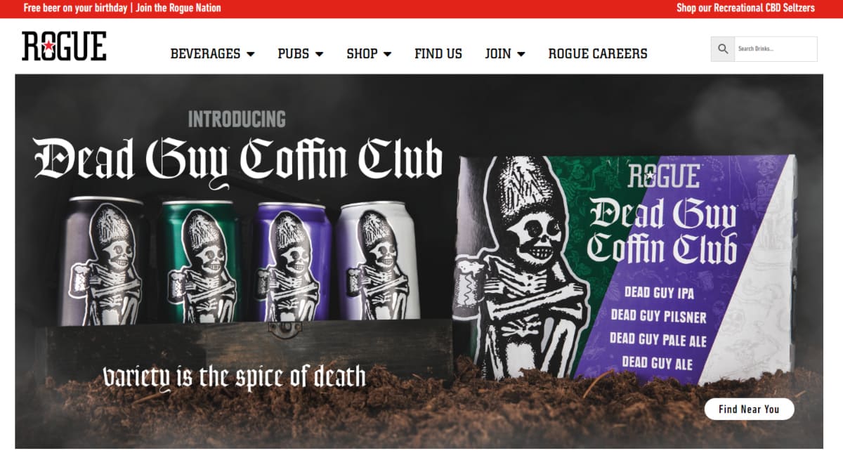 rogue ales homepage