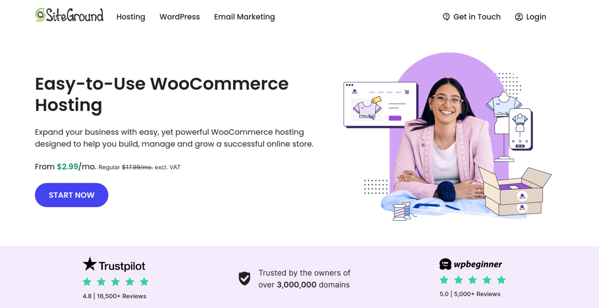 siteground woocommerce hosting