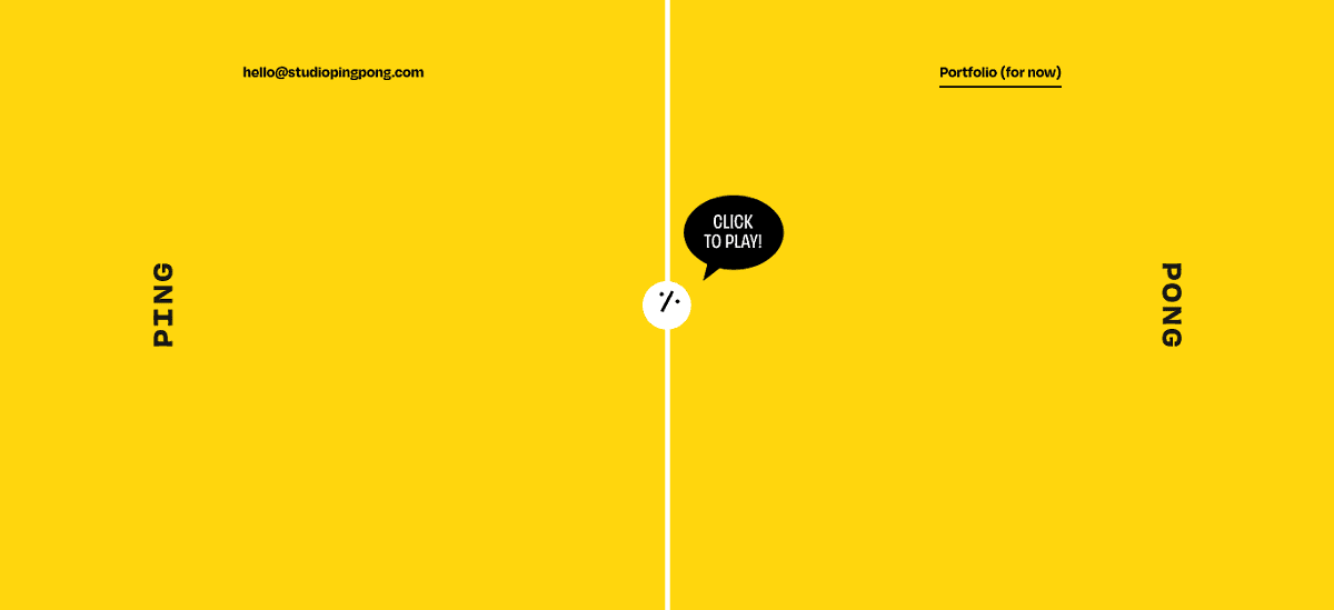 studio ping pong coming soon page can play ping pong game