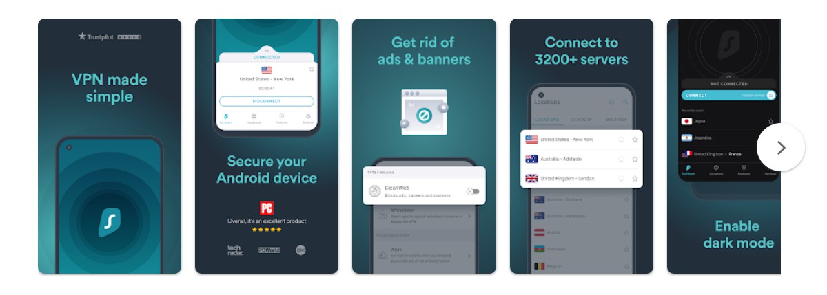 surfshark android app