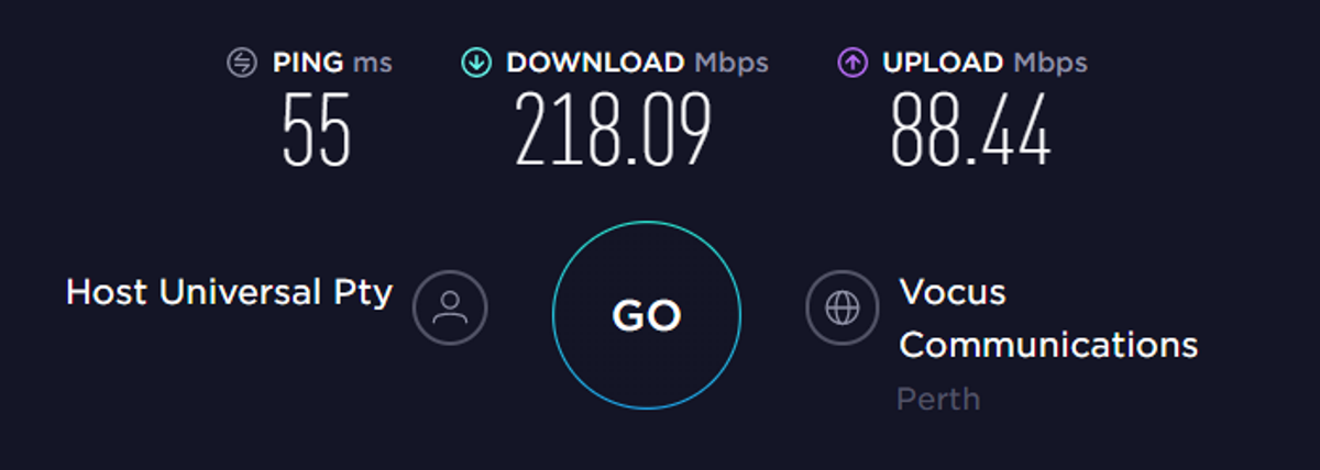surfshark connection speed australia server