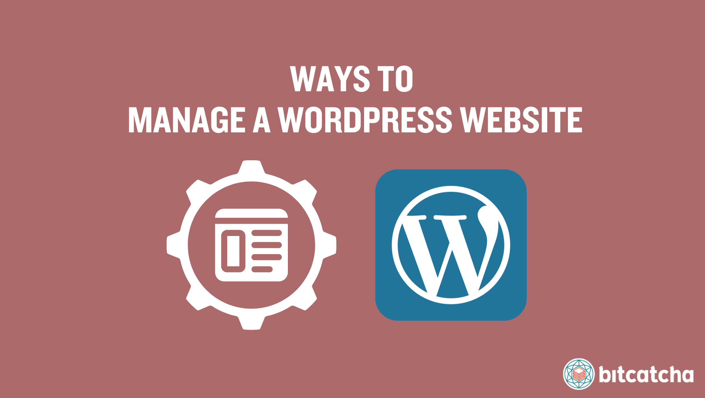 ways to manage a wordpress website