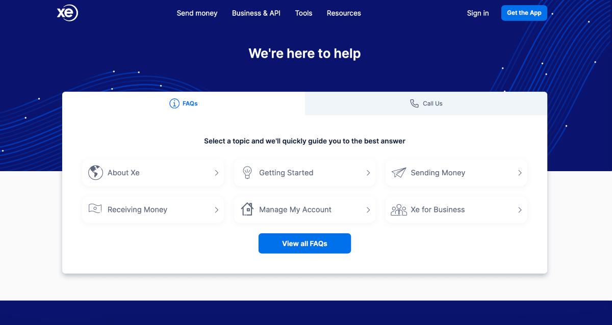 xe contact page