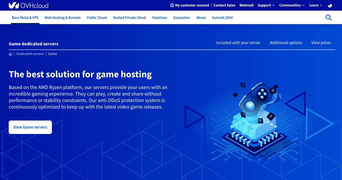 ovhcloud game server hosting