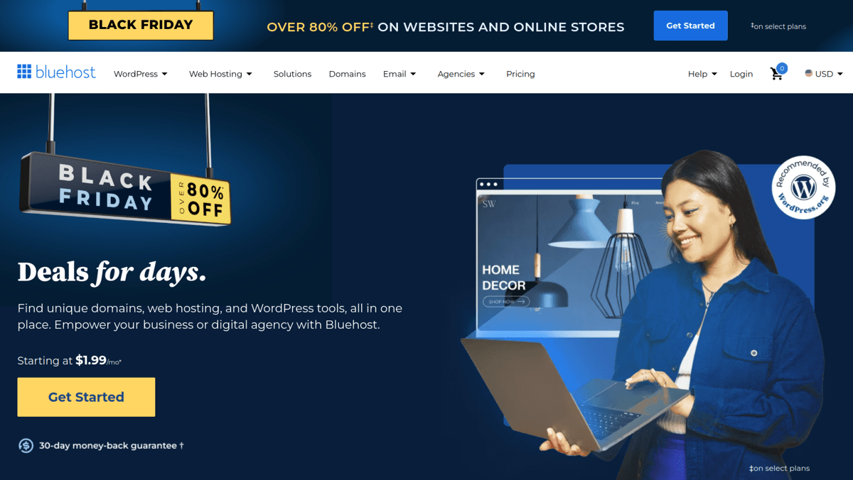 bluehost black friday sale 2024
