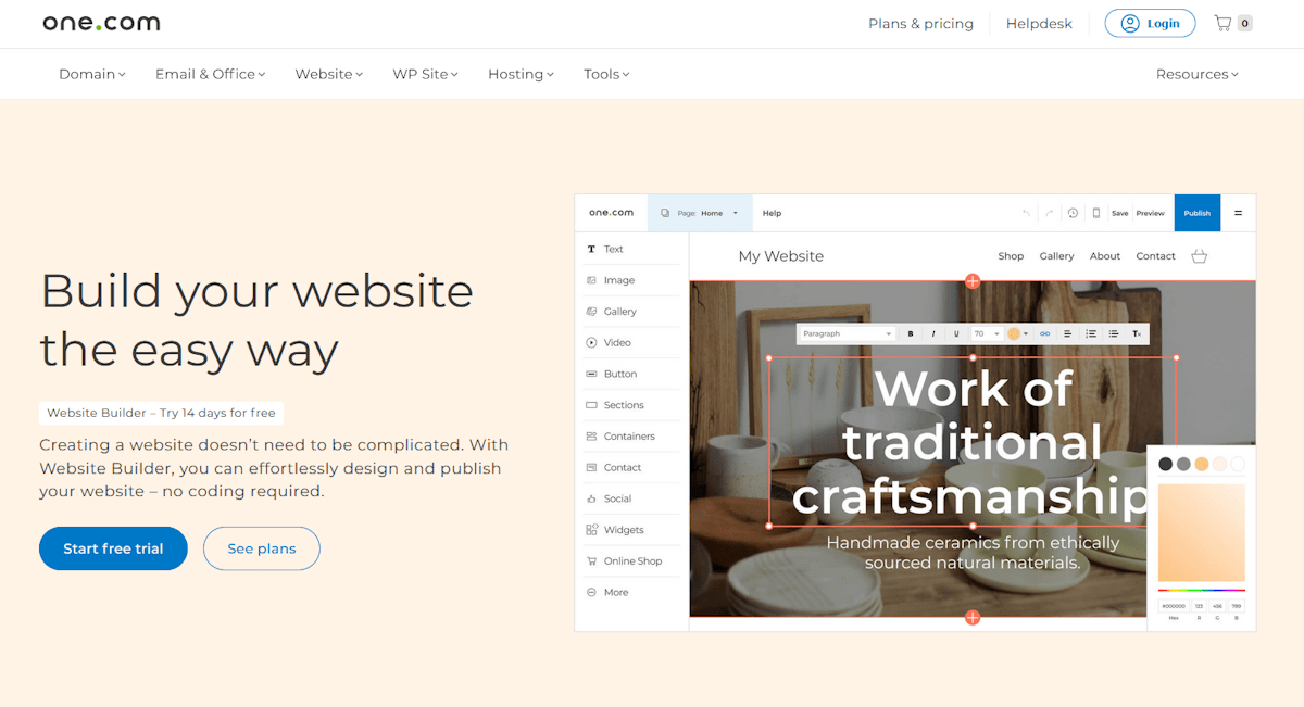 one website builder