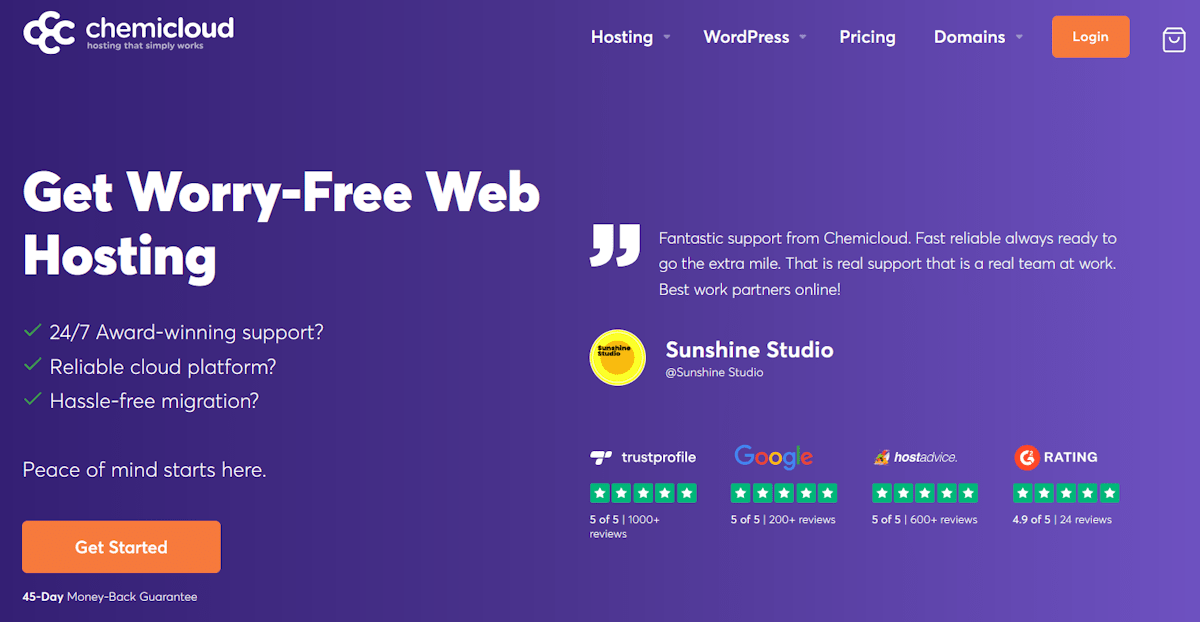 chemicloud web hosting