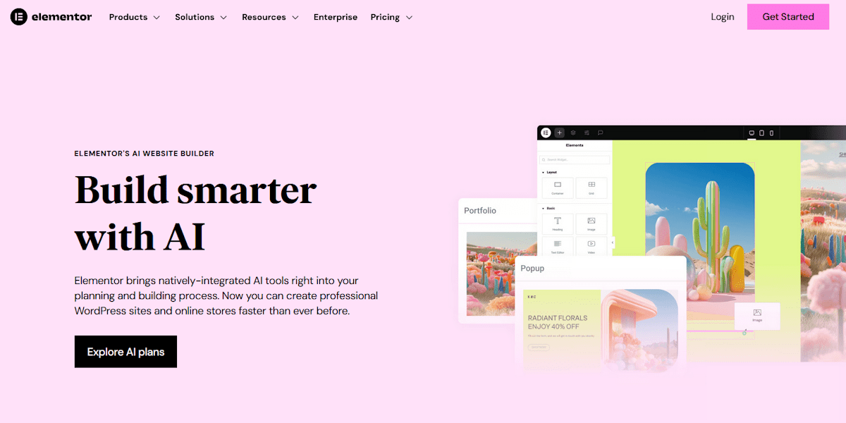 elementor ai website builder