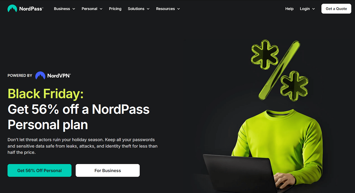 nordpass black friday sale 2025