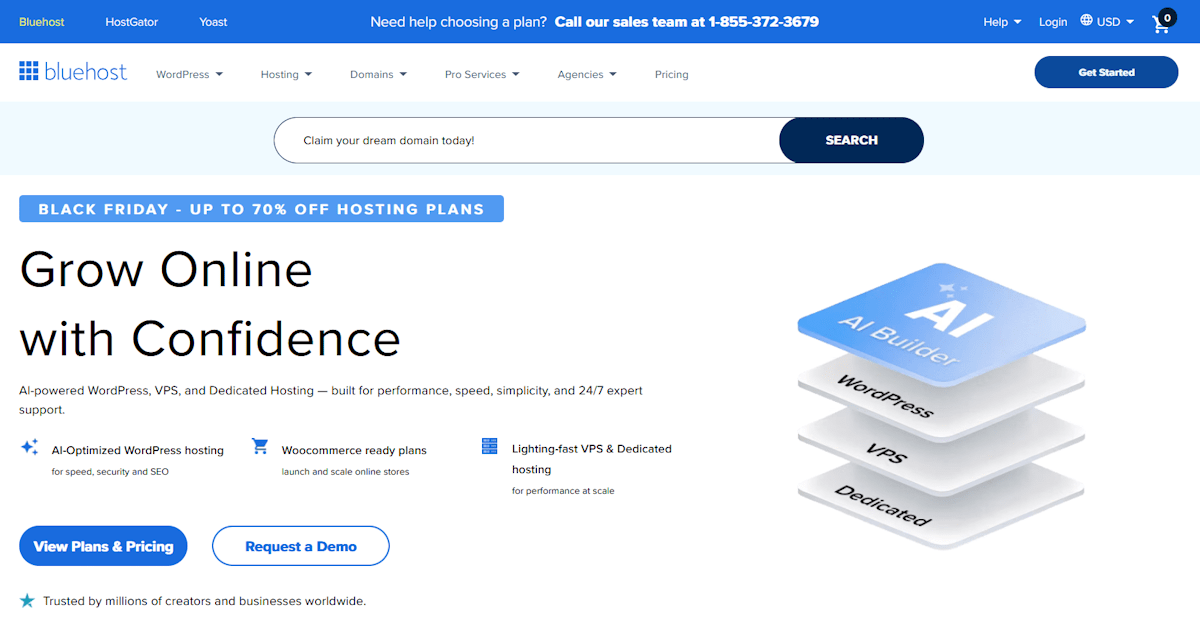 bluehost black friday sale 2025