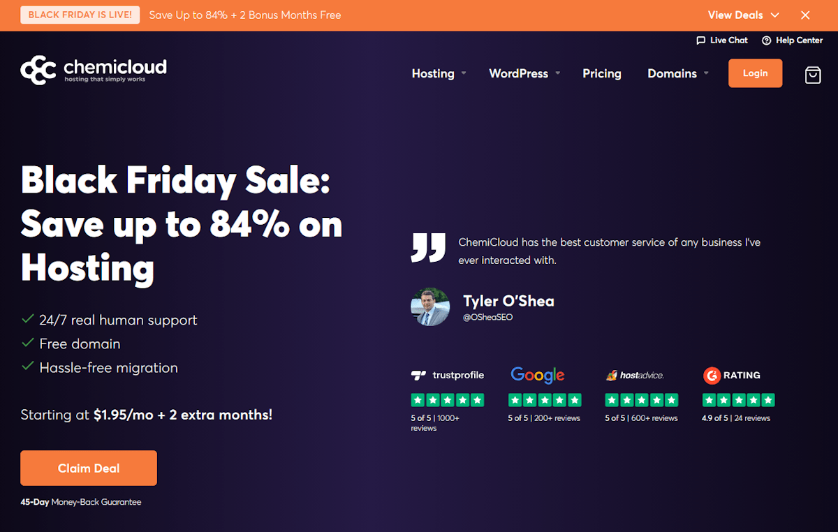 chemicloud black friday sale 2025