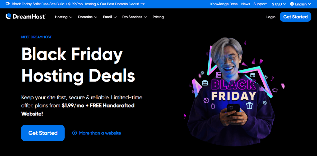 dreamhost black friday sale 2025