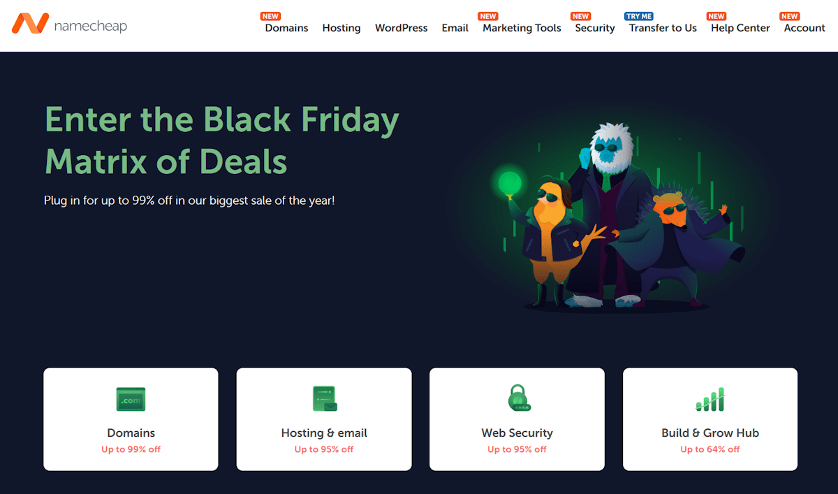namecheap black friday sale 2025