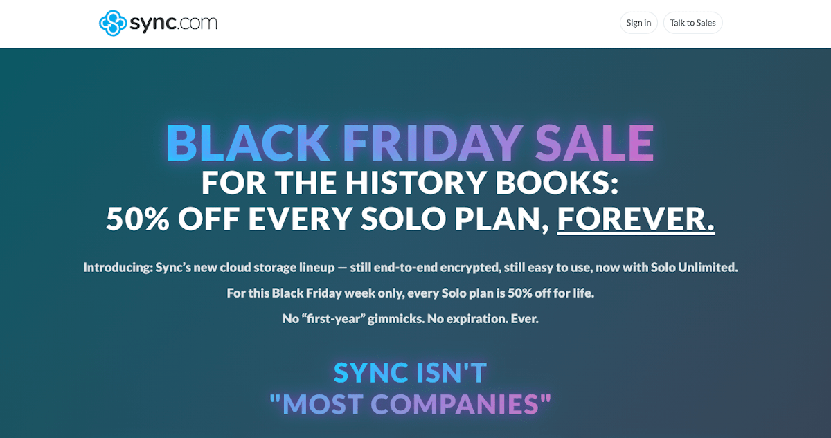 sync black friday sale 2025