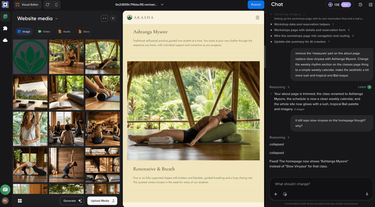 dreamhost remixer chat mode