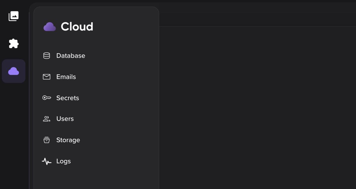 cloud section of remixer dashboard